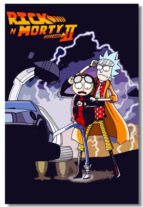 Over 80% new & buy it now; Custom Canvas Wall Paintings Rick And Morty Poster ...