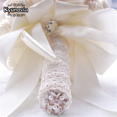 Kyunovia In Stock Stunning Wedding Flowers White Bridesmaid Bridal