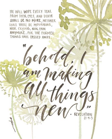All Things New Print Comforting Scripture All Things New Healing