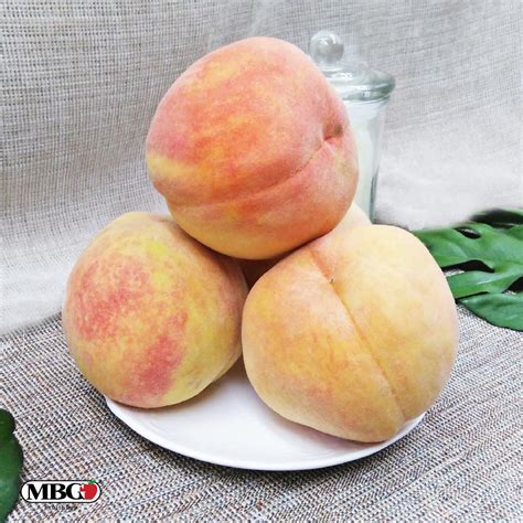 Korea Golden Peach 2pcspack Mbg Fruit Shop