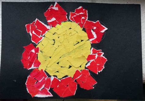 Recycled Torn Painted Paper Mosaics 1st Art With Mrs Nguyen