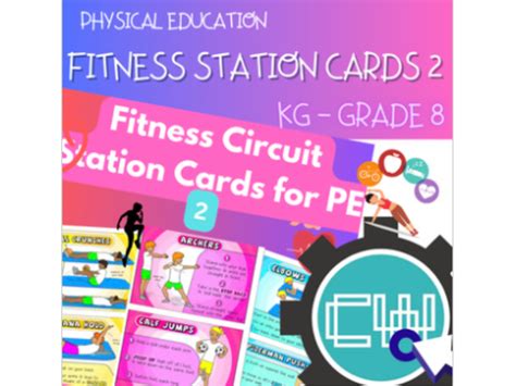 Fitness Circuit Station Cards For Pe 2 Teaching Resources