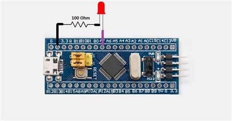 Blue Pill Stm F C Microcontroller Development Board How To