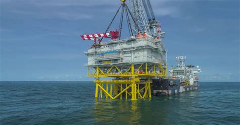 Offshore Substation Installed At €3bn East Anglia One Wind Farm In Uk