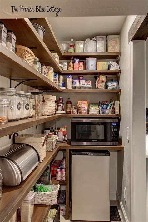 Under stairs pantry ikea shelves, rod and hooks. Remodeled Kitchen Pantry Under the Stairs in 2020 | Pantry ...