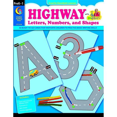 Highway Letters Numbers And Shapes With Images Creative Teaching