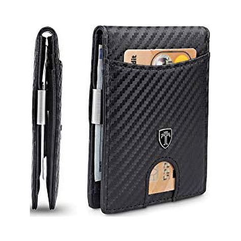 travando slim wallet with money clip seattle rfid blocking card mini bifold men carbon leather