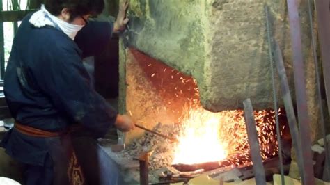 Japanese Blacksmith At Work Youtube