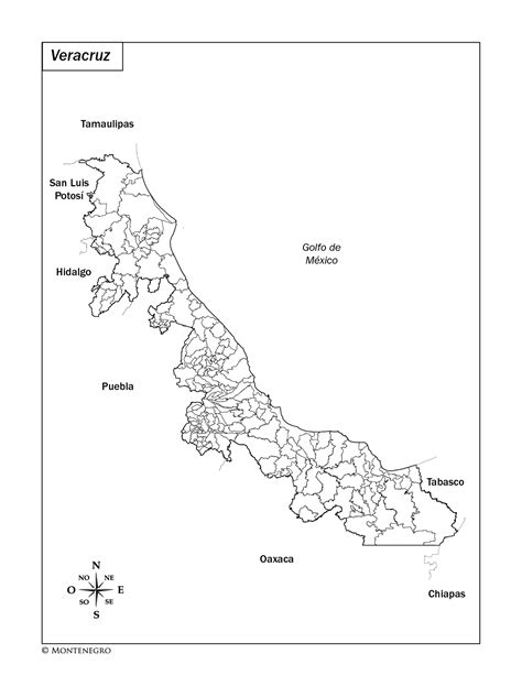 Mapa Del Estado De Veracruz Con Division Politica Imagui