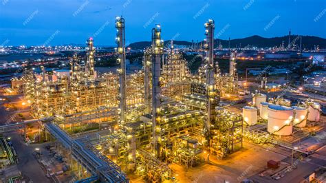 Premium Photo Aerial View Petrochemical Plant And Oil Refinery Plant