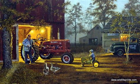 Artist Dave Barnhouse Unframed Farmall Tractor Print Common Ground