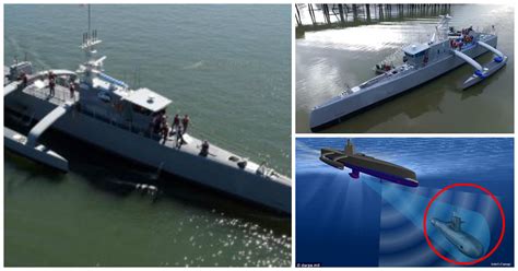Driverless Ship Us Navys 132ft Long Sea Hunter Drone Needs No Crew At