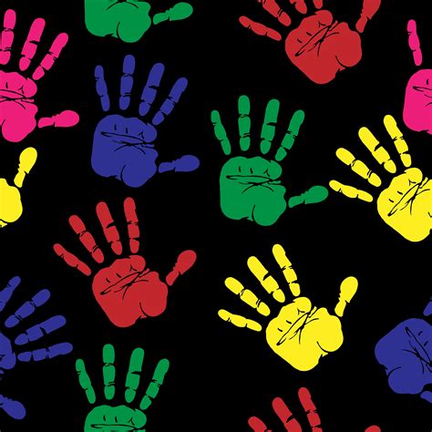 Assorted Color Hand Prints Hands Prints Art Hd Wallpaper Wallpaper