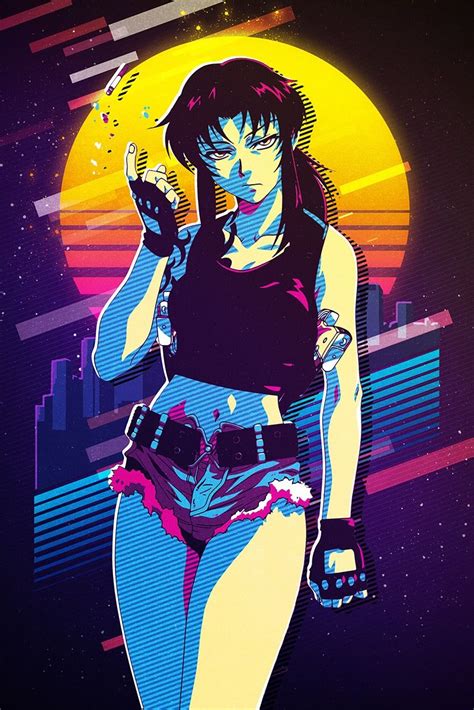 Revy Waifu Poster Picture Metal Print Paint By 80sretro Displate