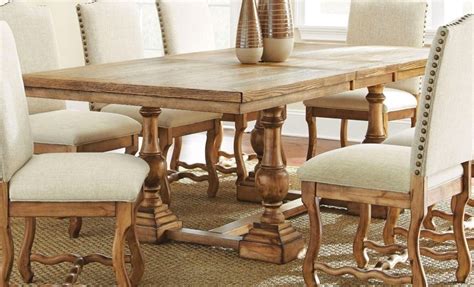 Maybe you would like to learn more about one of these? Plymouth Rustic Elm Trestle Dining Table In Burnished Oak