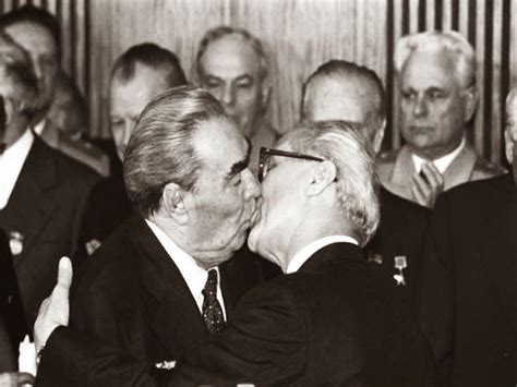 the socialist fraternal kiss between leonid brezhnev and erich honecker 1979 rare historical