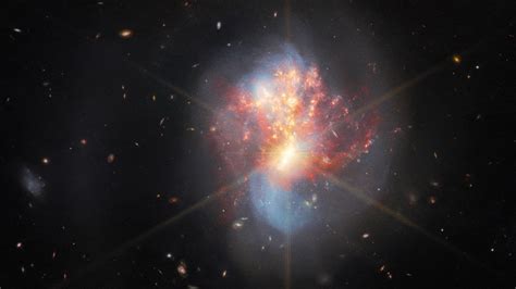 James Webb Space Telescope Snaps Image Of Two Galaxies Merging