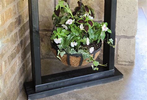 Wooden Hanging Plant Stand At The Home Depot