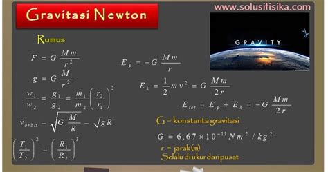 Pembahasan Soal Gravitasi Newton Solusi Fisika
