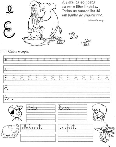 Atividades De Caligrafia Treino Da Caligrafia Cantinho Do Educador Infantil Letras