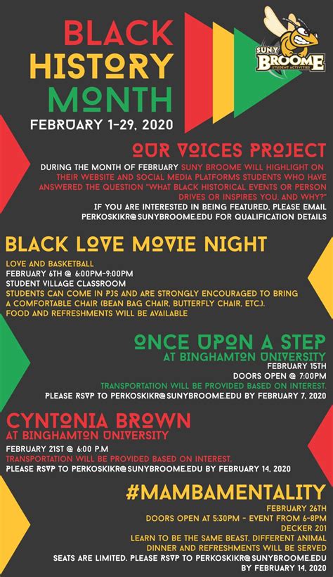 Celebrate Black History Month At SUNY Broome The Buzz