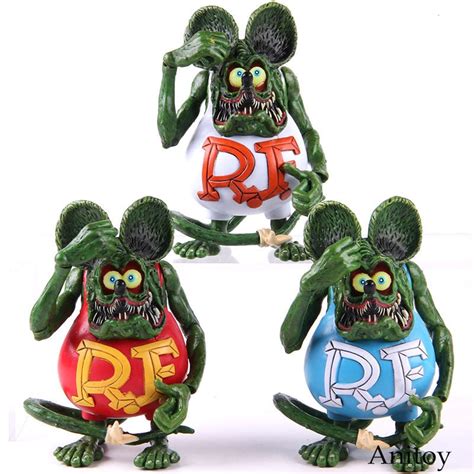 Rat Fink Figure Ratfink Pvc Action Figure Collectible Model Toy Christ