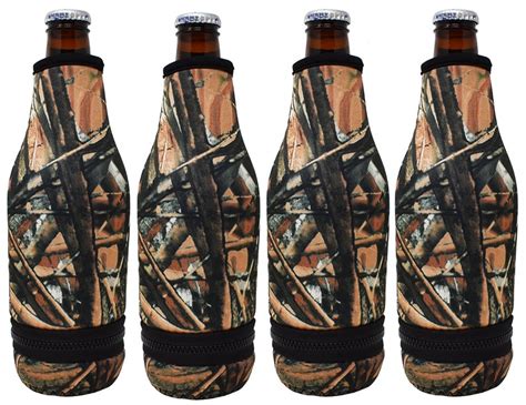Beer Bottle Sleeves 4 Pack Easy On Bottom Zipper Extra Etsy