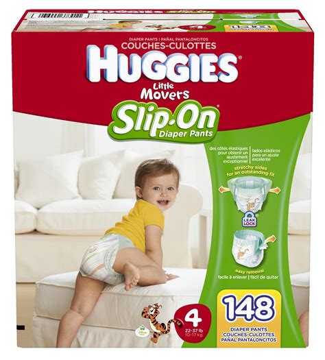 Huggies Little Movers Slip On Diaper Pants Size 4 148 Count Free
