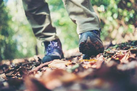 Close Up Of Hikers Feet Walking On A Mountain Path 1990778 Stock Photo