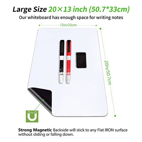 Buy Anliote Whiteboard Magnetic White Board Sheet A3 For Fridge Easy