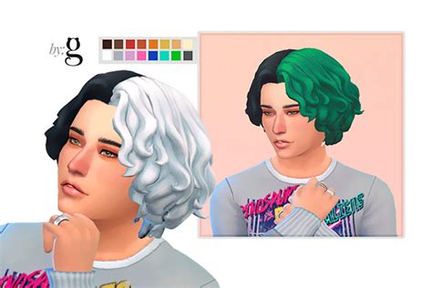 Sims 4 Split Dye Hair Cc Male Female Fandomspot Parkerspot