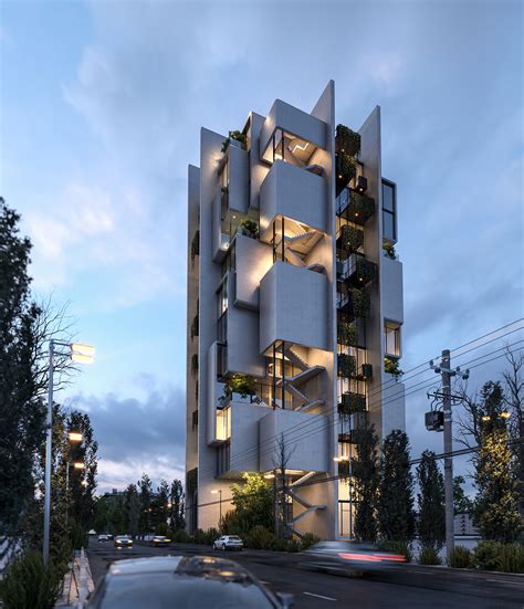 Gallery Of A Vertical Neighborhood In Tehran And A Zero Emission House