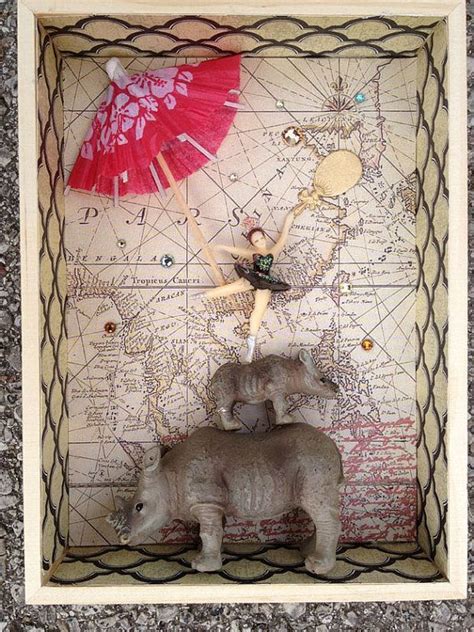 Image Result For Mixed Media Circus Box Shadow Box Art Box Art 3d