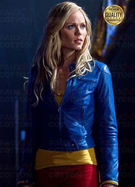 Smallville Supergirl Kara Blue Jacket Laura Vandervoort