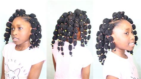 I Tried This Pinterest Puff Balls On Natural Hair With Added Hair Youtube