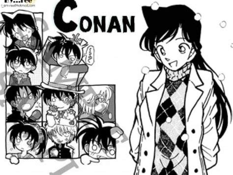 Conan Ran Mouri Cute Shinichi Kudo Chibi Kazuha Detective Conan