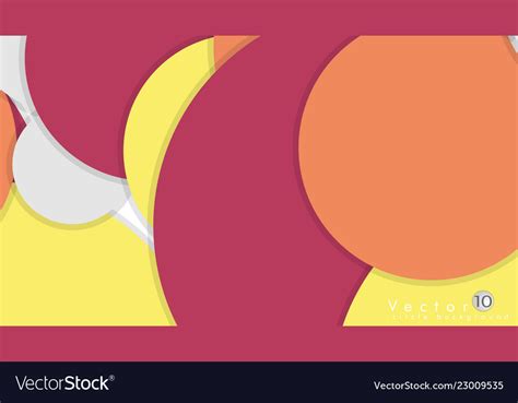 Simple And Colorful Circles Background Design Vector Image