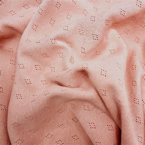 Pointelle 100 Cotton Jersey Stretch Knit Fabric Dressmaking Sewing Ebay