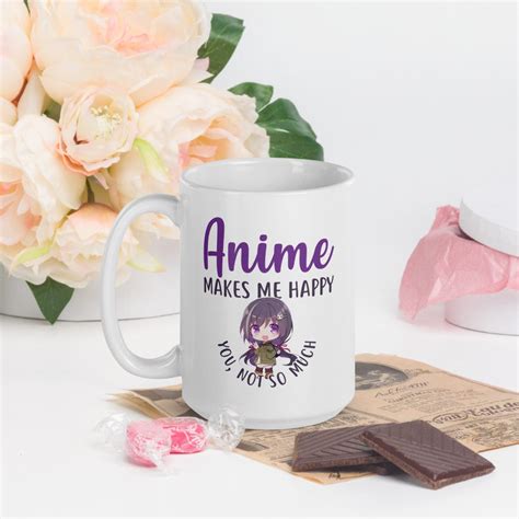 Anime Coffee Mug Funny Japanese Manga Lover T Cute Cup Etsy