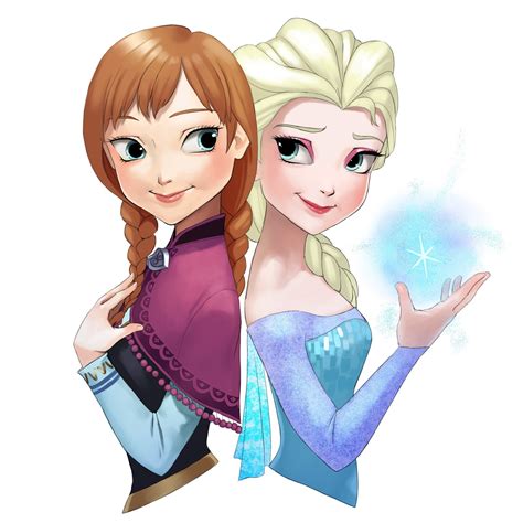 Anna And Elsa From Frozen Disney