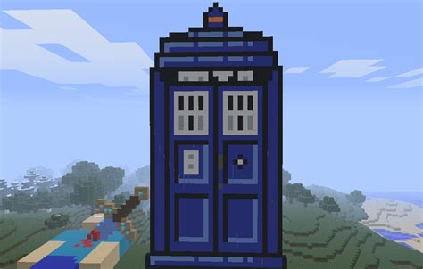 Doctor Who Tardis Pixel Art Minecraft Project