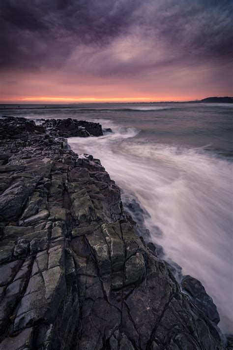 Coast Rocks Sunset Stones Horizon Hd Phone Wallpaper Peakpx