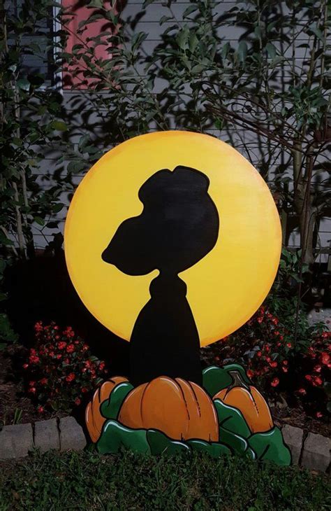 Peanuts Halloween Yard Art Snoopy Its The Great Pumpkin Chalie Brown