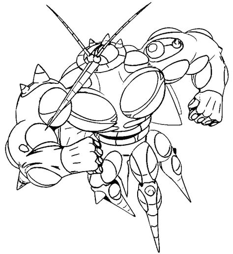 Coloring page Pokémon Sun and Moon UB Absorption Ultra Beast