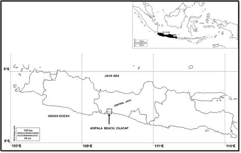 53,589 sq mi (138,794 sq km). Map of Java Island showing the location of experiment as indicated by a... | Download Scientific ...
