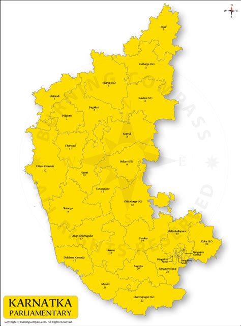 PDF Of Karnataka Parliamentary Constituencies Map Karnataka