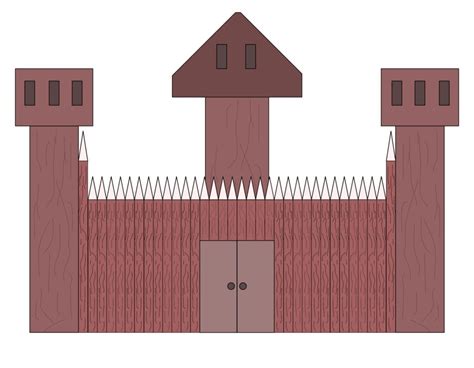 Wooden Fort Clipart Free Image Download
