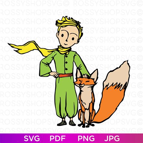 The Little Prince And The Fox Svg The Little Prince Svg The Little