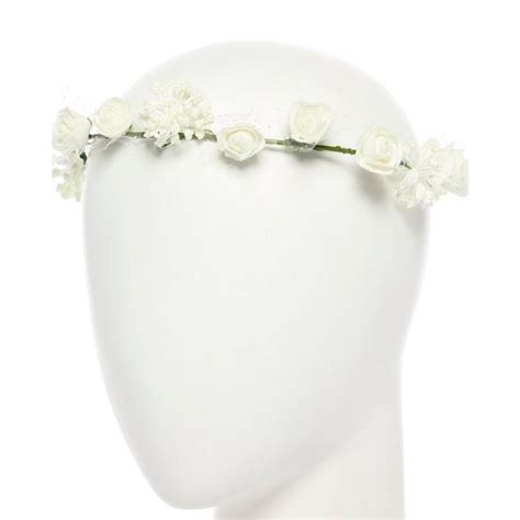 White Flower Headband Party Delights