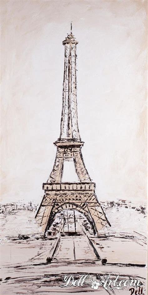Abstract Eiffel Tower Painting Original Paris Art Modern Oil Etsy